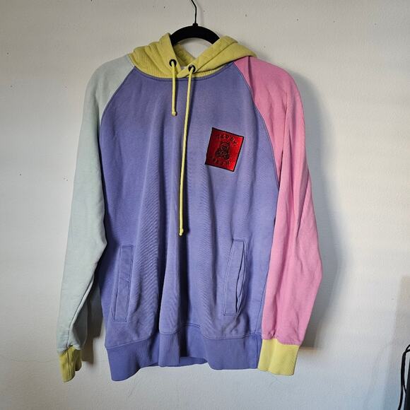 Teddy Fresh Colorblock Hoodie Size Large – Streetwear, Y2K, Bold Casual - Picture 1 of 6